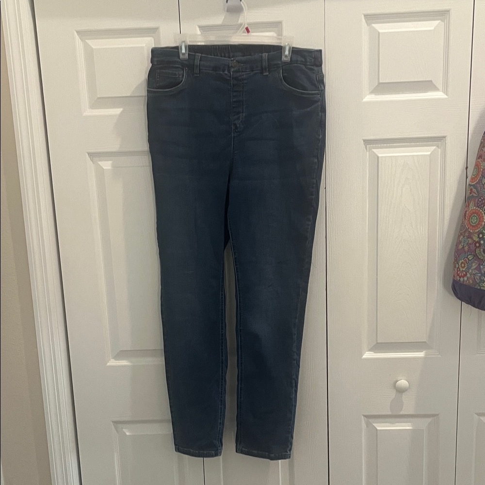 Women's Straight Leg Jeans - Dark BlueDenim & Co size 20/1X Tall.  Missing size